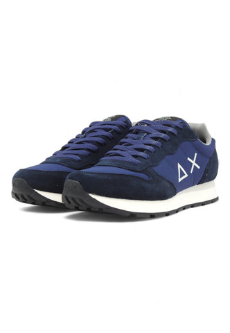 SUN68 Running Tom Solid Sneaker Uomo Navy Blue Z44101