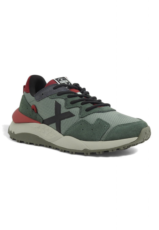 MUNICH Running Sneaker Uomo Green Red 9880018