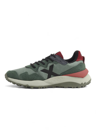 MUNICH Running Sneaker Uomo Green Red 9880018