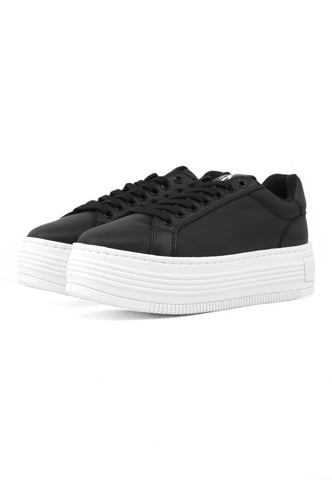 CALVIN KLEIN Bold Platf Low Sneaker Donna Black White YW0YW01589