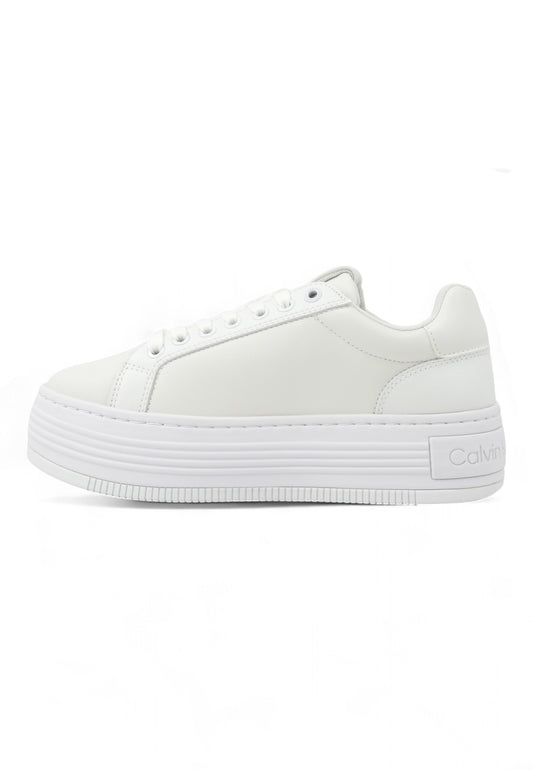 CALVIN KLEIN Bold Platf Low Sneaker Donna Triple White YW0YW01589