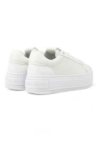 CALVIN KLEIN Bold Platf Low Sneaker Donna Triple White YW0YW01589