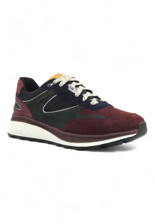 GEOX Running Suede Spherica Sneaker Uomo Wine U46HGA00022CA73X