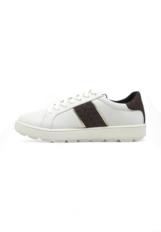 GEOX Sneaker Donna White Brown D46WEA08504C0356