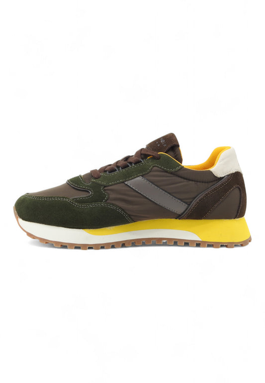 CAFENOIR Running Suede Sneaker Uomo Militare Multi PC6434