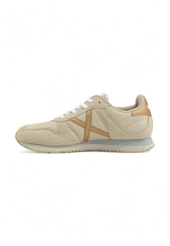 MUNICH Running Sneaker Donna Beige White 8620572