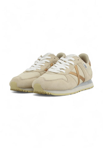 MUNICH Running Sneaker Donna Beige White 8620572