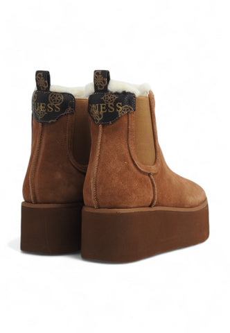 GUESS Polacco Suede Stivaletto Donna Brown FLFJL2LEA10