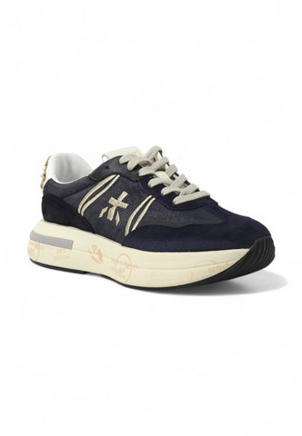 PREMIATA Running Suede Sneaker Donna Blue CASSIE-7000