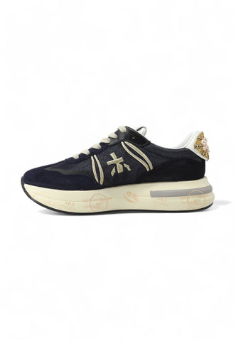 PREMIATA Running Suede Sneaker Donna Blue CASSIE-7000