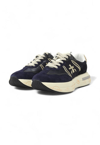 PREMIATA Running Suede Sneaker Donna Blue CASSIE-7000