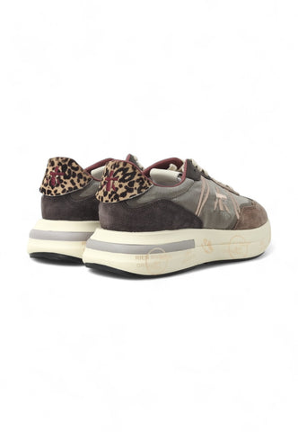 PREMIATA Running Suede Sneaker Donna Brown Pink CASSIE-7003