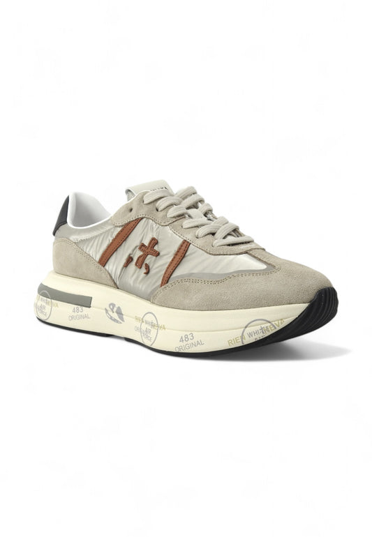 PREMIATA Running Suede Sneaker Donna Grey Brown CASSIE-6470