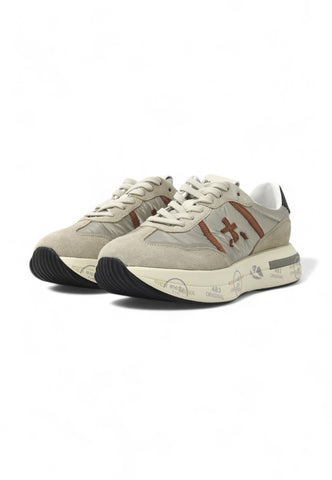 PREMIATA Running Suede Sneaker Donna Grey Brown CASSIE-6470