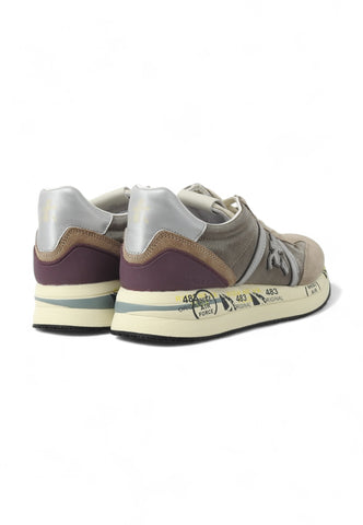 PREMIATA Running Suede Sneaker Donna Grey Silver CONNY-6979