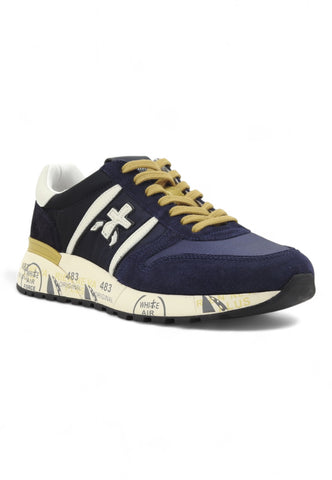 PREMIATA Running Suede Sneaker Uomo Blue LANDER-6904