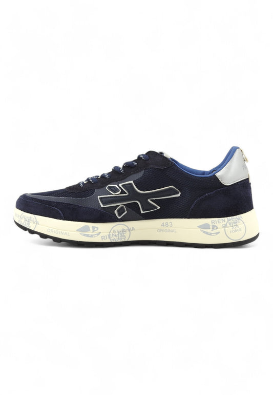 PREMIATA Running Suede Sneaker Uomo Blue NOUS-6857