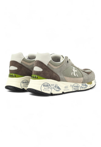 PREMIATA Running Suede Sneaker Uomo Green MASE-6627