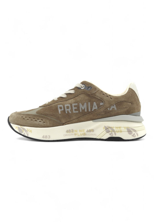 PREMIATA Running Suede Sneaker Uomo Grey Brown MOERUN-6891