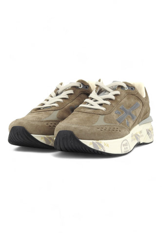 PREMIATA Running Suede Sneaker Uomo Grey Brown MOERUN-6891