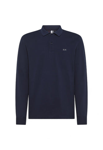 SUN68 POLO UOMO BLU A44110