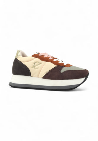 CAFENOIR Running Suede Sneaker Donna Multi Cuoio DL6000