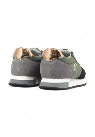 CAFENOIR Running Suede Sneaker Donna Multi Nero DB6001