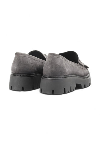 CAFENOIR Suede Mocassino Donna Asfalto FC6005