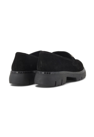 CAFENOIR Suede Mocassino Donna Nero EB6061