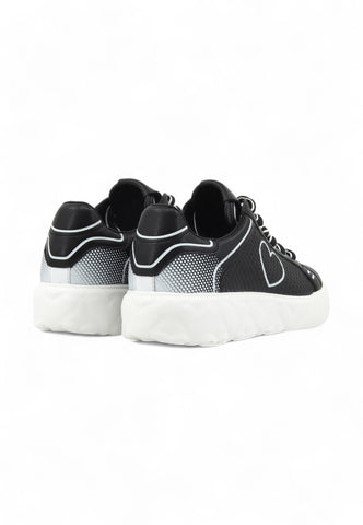 LOVE MOSCHINO Sneaker Donna Nero Bianco JA15324G0LIAO00A