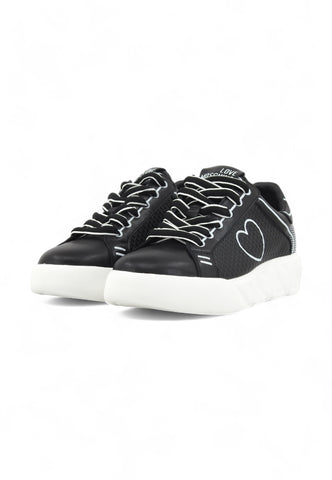 LOVE MOSCHINO Sneaker Donna Nero Bianco JA15324G0LIAO00A