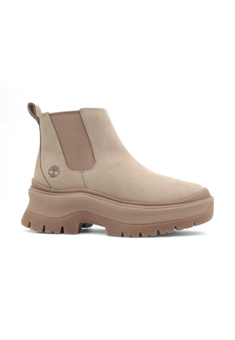 TIMBERLAND Roxie Lane Mid Chelsea Boot Stivaletto Donna Beige Nubuck TB0A28XM