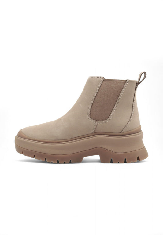 TIMBERLAND Roxie Lane Mid Chelsea Boot Stivaletto Donna Beige Nubuck TB0A28XM