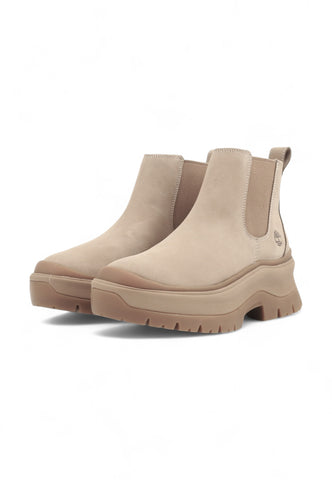 TIMBERLAND Roxie Lane Mid Chelsea Boot Stivaletto Donna Beige Nubuck TB0A28XM