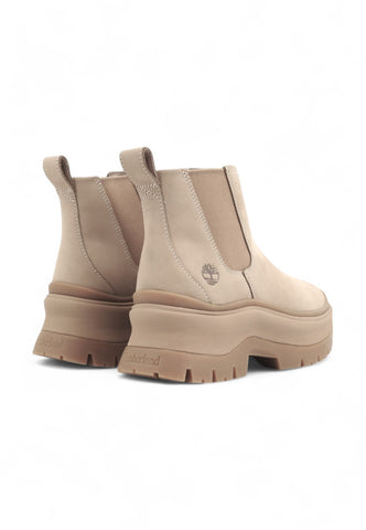 TIMBERLAND Roxie Lane Mid Chelsea Boot Stivaletto Donna Beige Nubuck TB0A28XM