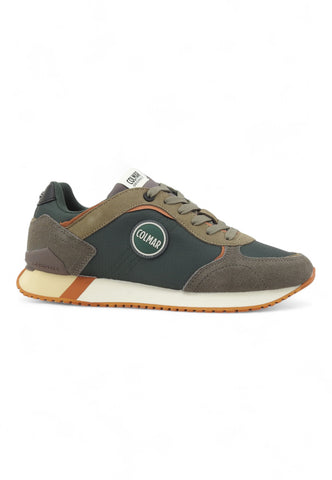 COLMAR Running Suede Sneaker Uomo Green Orange TRAVISPLUSSHADES022