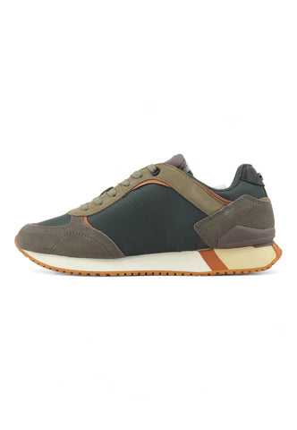 COLMAR Running Suede Sneaker Uomo Green Orange TRAVISPLUSSHADES022