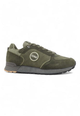 COLMAR Running Suede Sneaker Uomo Military Green Grey TRAVISBOOST003