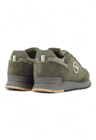 COLMAR Running Suede Sneaker Uomo Military Green Grey TRAVISBOOST003