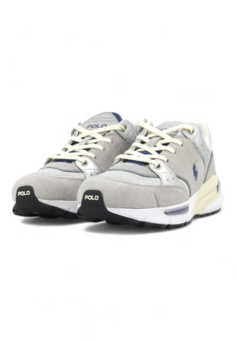 RALPH LAUREN Running Suede Sneaker Uomo Silver Multi 809944590005