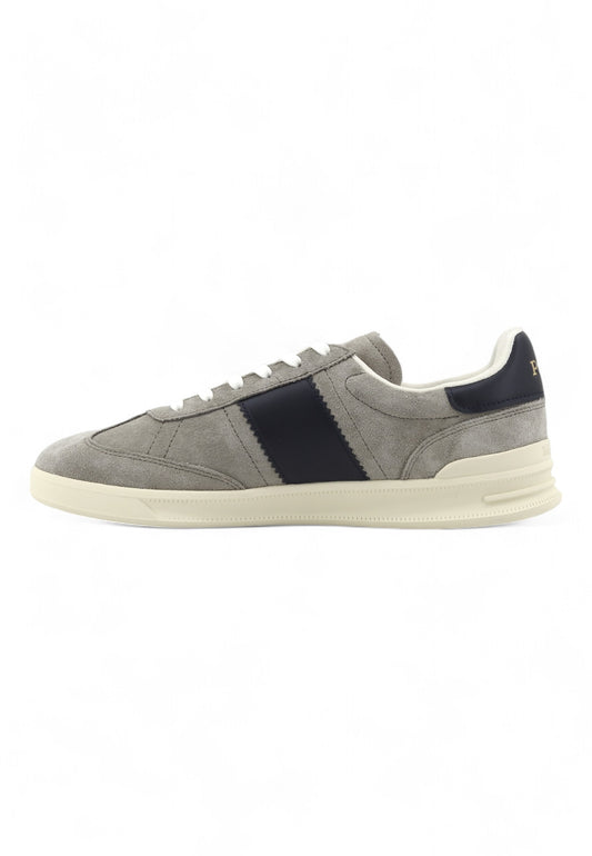 RALPH LAUREN Suede Sneaker Uomo Gray Navy 809954903001