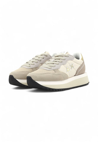 SUN68 Running Big Ally Solid Sneaker Donna Beige Z44216