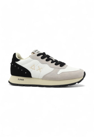 SUN68 Running Borchie Ally Studs Sneaker Donna Bianco Z44206