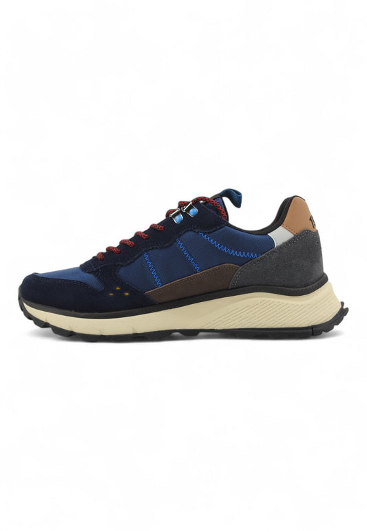 SUN68 Fire And Lamping Sneaker Uomo Blu Z44128