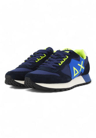 SUN68 Running Jacky Fluo Sneaker Uomo Blu Z44115