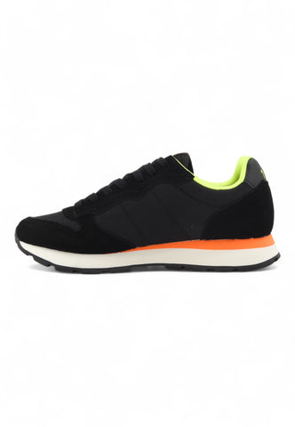 SUN68 Running Tom Fluo Sneaker Uomo Nero Z44102