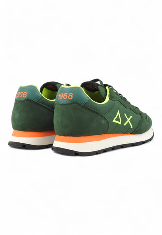 SUN68 Running Tom Fluo Sneaker Uomo Verde Z44102