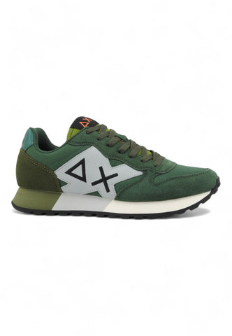 SUN68 Running Yaki Solid Sneaker Uomo Verde Z44113