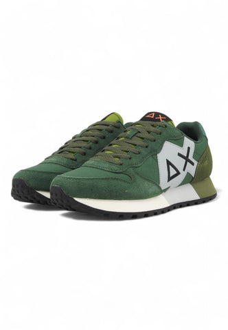 SUN68 Running Yaki Solid Sneaker Uomo Verde Z44113