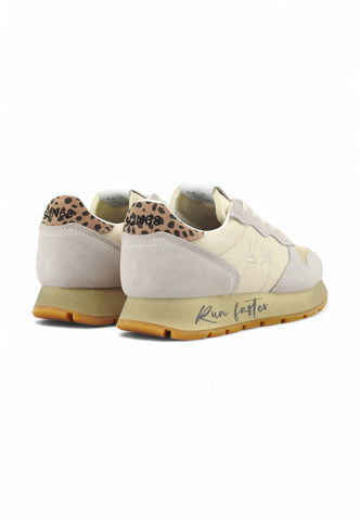 SUN68 Running Ally Vintage Sneaker Donna Beige Z44207